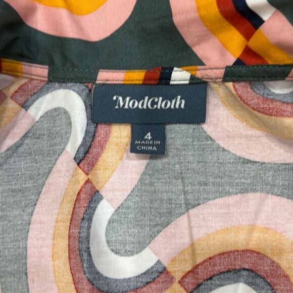 Mod Cloth ‘Mod Well’ Rainbow Dress Size 4 - Picture 5 of 6